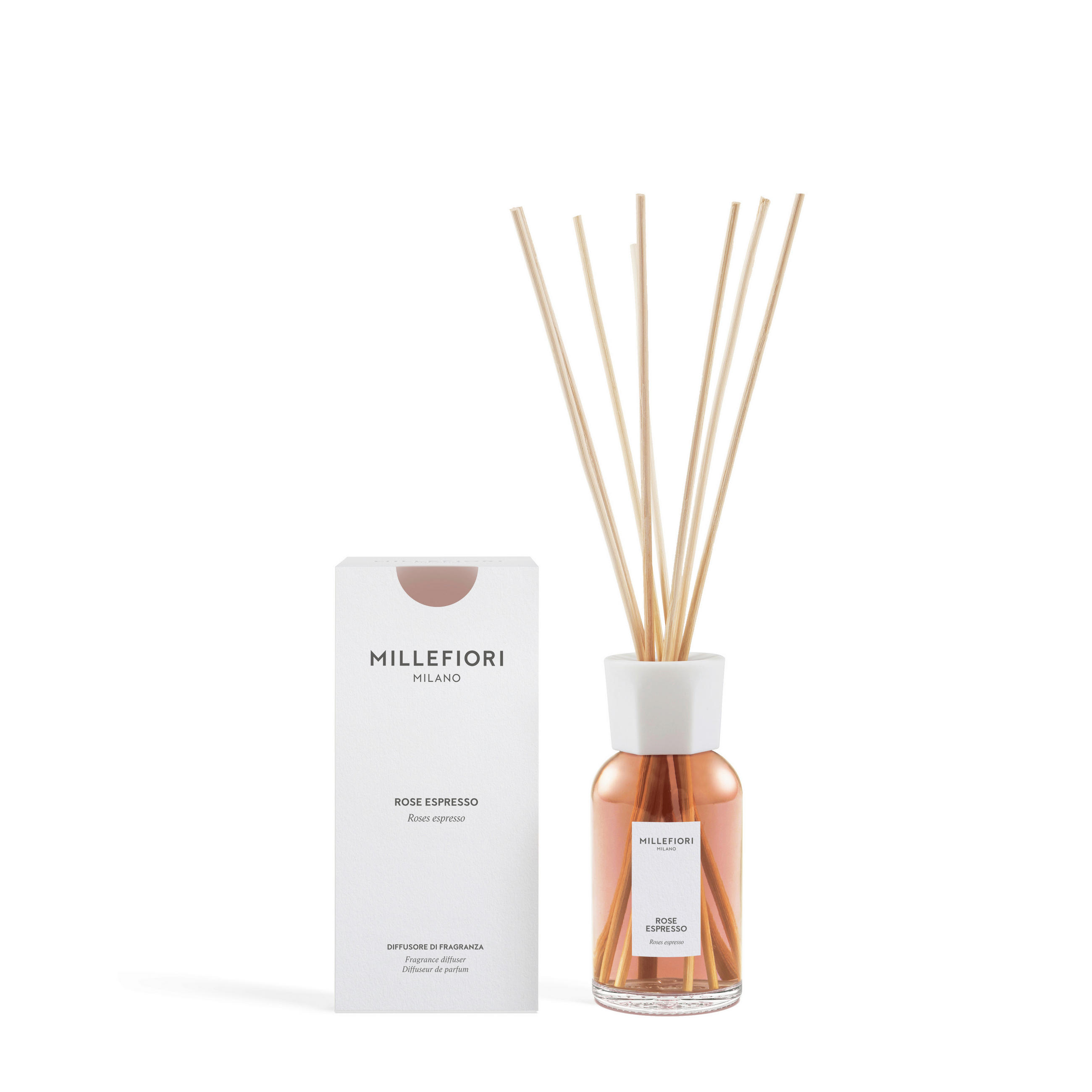 DIFFÚZOR   - barna, Basics, üveg (8.8/8.8/18.7cm) - Millefiori Milano