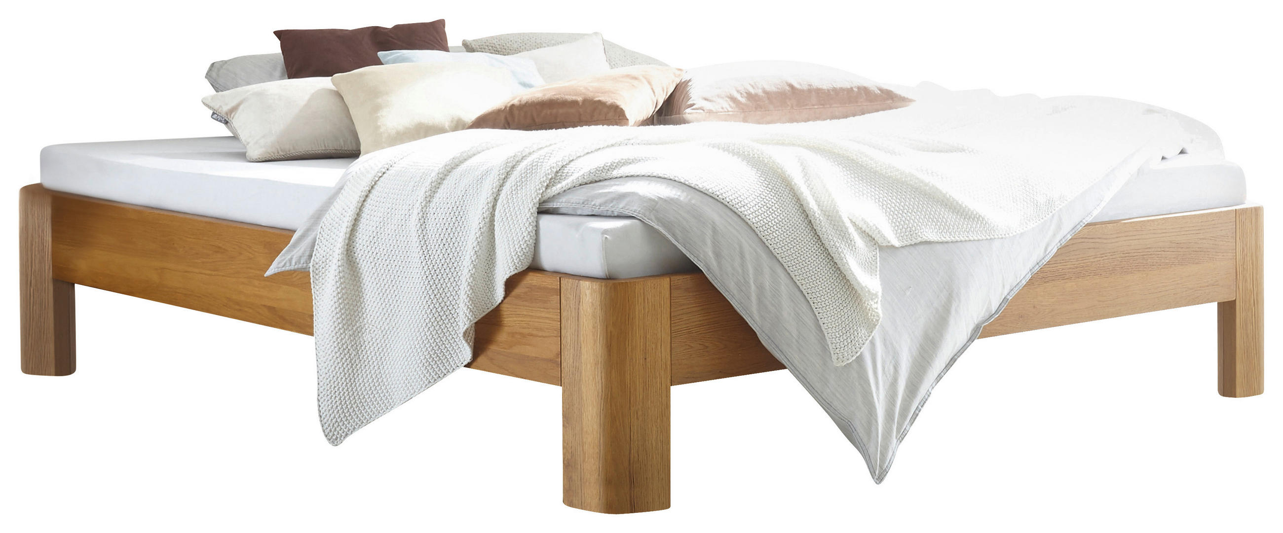 BETT 160/200 cm  in Eichefarben  - Eichefarben, Design, Holz (160/200cm) - Hasena