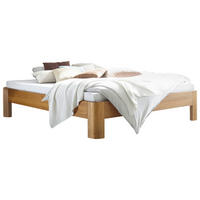 BETT 200/200 cm  in Eichefarben  - Eichefarben, Design, Holz (200/200cm) - Hasena