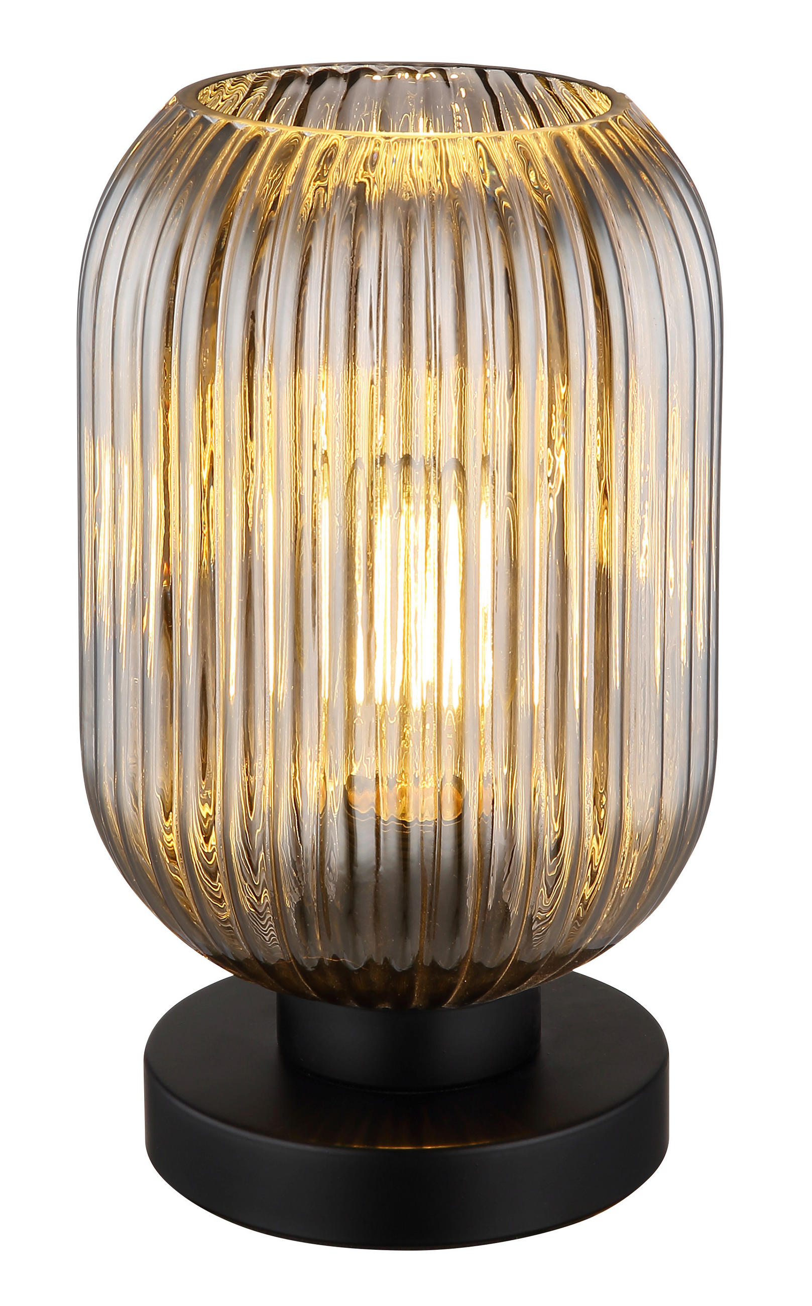 BORDSLAMPA 14/24 cm   - grå/svart, Klassisk, metall/glas (14/24cm) - Globo