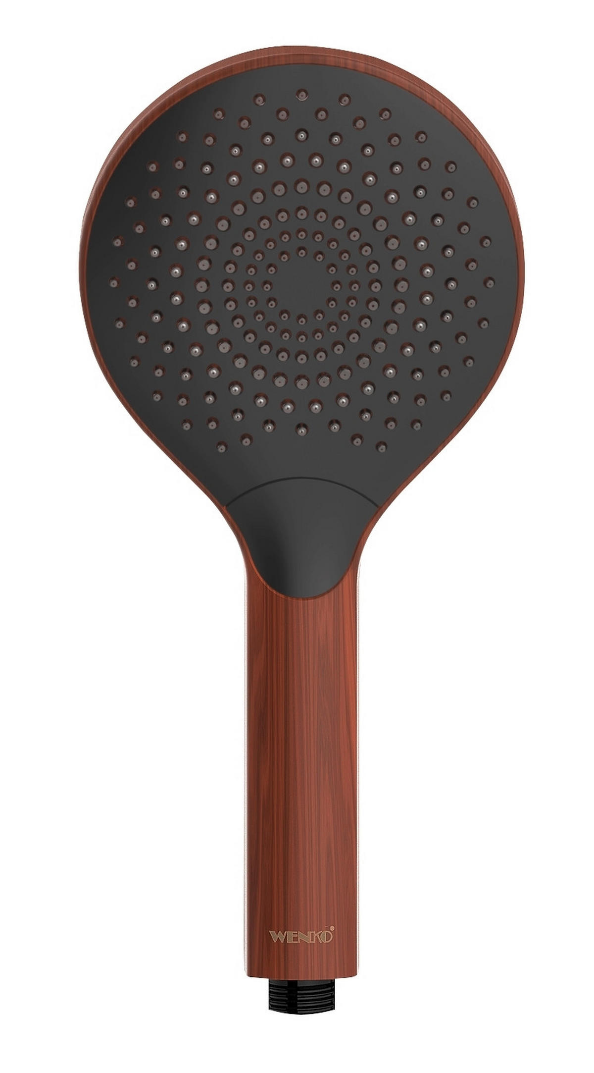 DUSCHKOPF   - Schwarz/Braun, Basics, Kunststoff (12cm) - Wenko