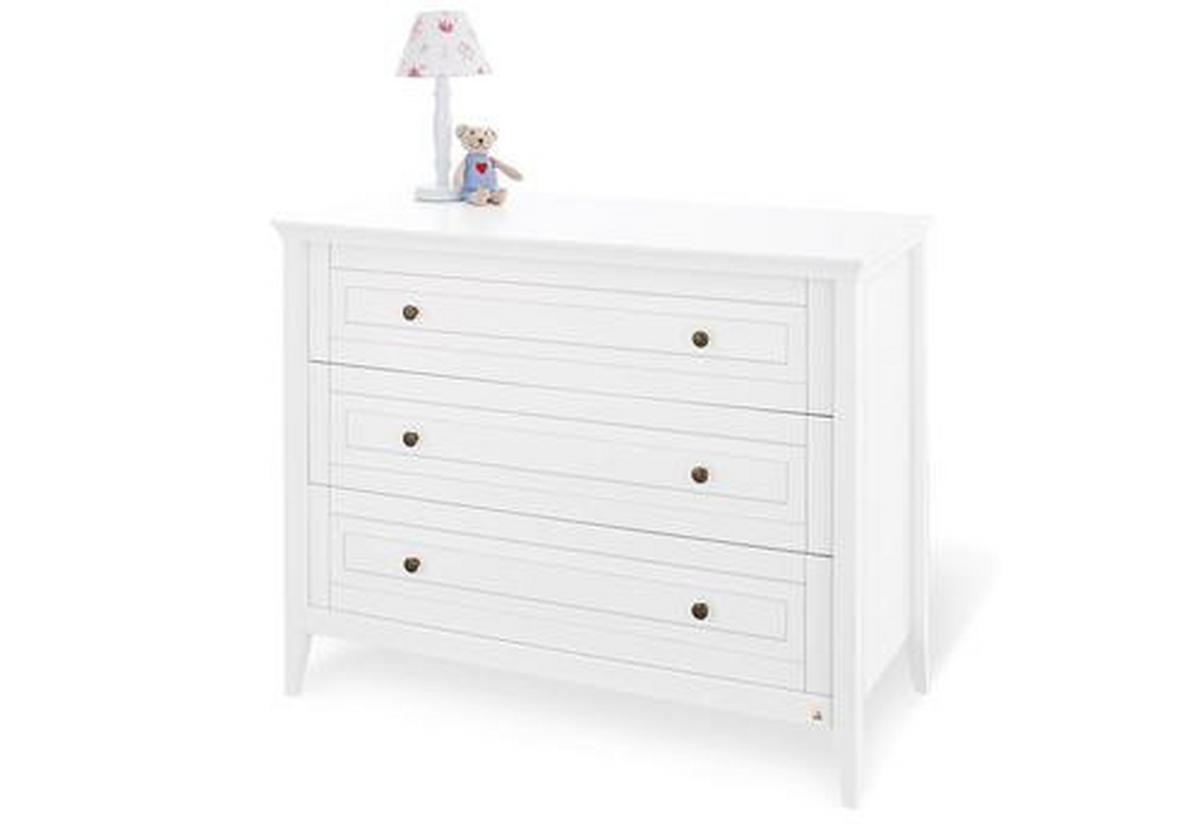 WICKELKOMMODE Pinolino Smilla Weiß  - Weiß, Basics, Holz/Metall (115/77/101cm) - Pinolino