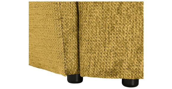 SCHLAFSOFA Chenille Senfgelb  - Senfgelb/Schwarz, KONVENTIONELL, Kunststoff/Textil (238/74/107cm) - Carryhome