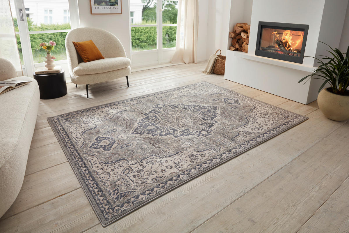FLACHWEBETEPPICH 80/120 cm Terrain Creme  - Creme, Design, Kunststoff/Textil (80/120cm)