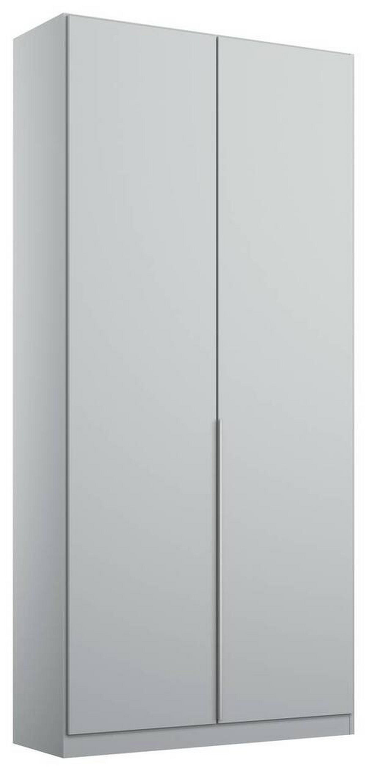 DREHTÜRENSCHRANK in Hellgrau  - Hellgrau/Alufarben, Modern, Holzwerkstoff (91/229/54cm) - Rauch Möbel