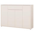 SCHUHSCHRANK  in 143,9/99,1/34,9 cm  - Sandfarben/Grau, MODERN, Holzwerkstoff/Kunststoff (143,9/99,1/34,9cm) - Carryhome