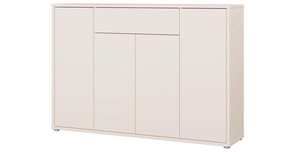 SCHUHSCHRANK  in 143,9/99,1/34,9 cm  - Sandfarben/Grau, MODERN, Holzwerkstoff/Kunststoff (143,9/99,1/34,9cm) - Carryhome