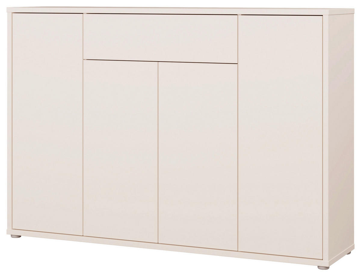SCHUHSCHRANK Sandfarben  - Sandfarben/Grau, MODERN, Holzwerkstoff/Kunststoff (143,9/99,1/34,9cm) - Carryhome