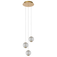 VISEČA LED-SVETILKA  Cintra 5 W 283 lm 2700 K 230 V  - zlate barve/prosojno, Design, kovina/umetna masa (25/25/150cm)