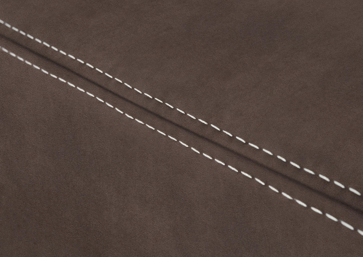 ECKSOFA in Mikrofaser Graubraun  223/275 cm  - Graubraun/Beige, KONVENTIONELL, Textil/Metall (223/275cm) - Beldomo Comfort