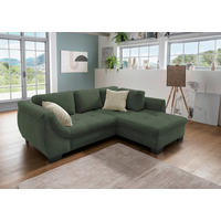 ECKSOFA Grün Cord  - Beige/Schwarz, Design, Holz/Textil (250/190cm) - MID.YOU