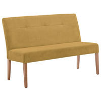 SITZBANK 140/92/66 cm Cord Buchefarben, Currygelb Buche massiv  - Currygelb/Buchefarben, KONVENTIONELL, Holz/Textil (140/92/66cm) - home24