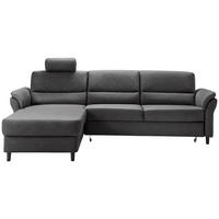 ECKSOFA in Lederlook Schwarz  - Schwarz, Modern, Holz/Textil (176/279cm) - Livetastic