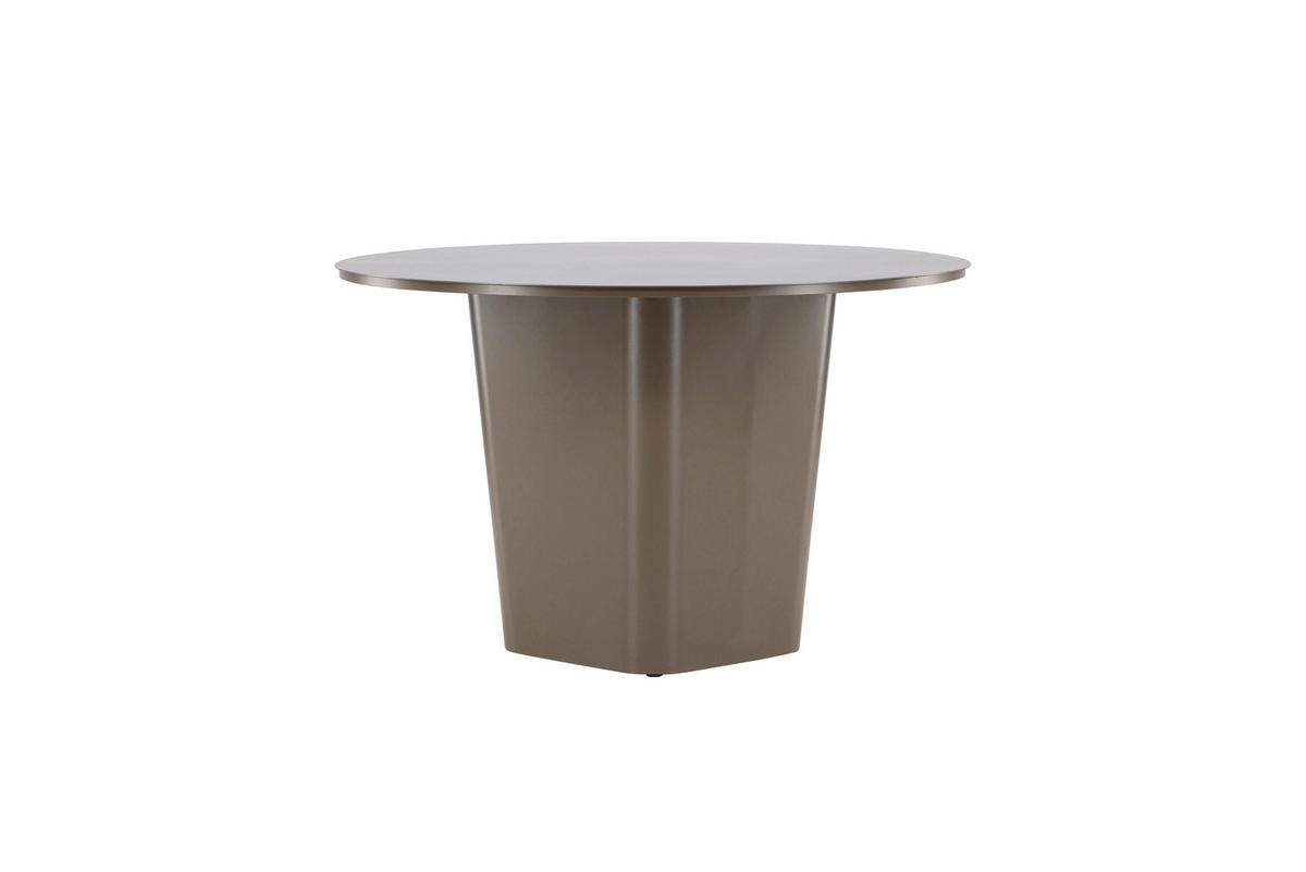 UTEBORD metall rund  - brun, Modern, metall (120/75cm) - Gardenson