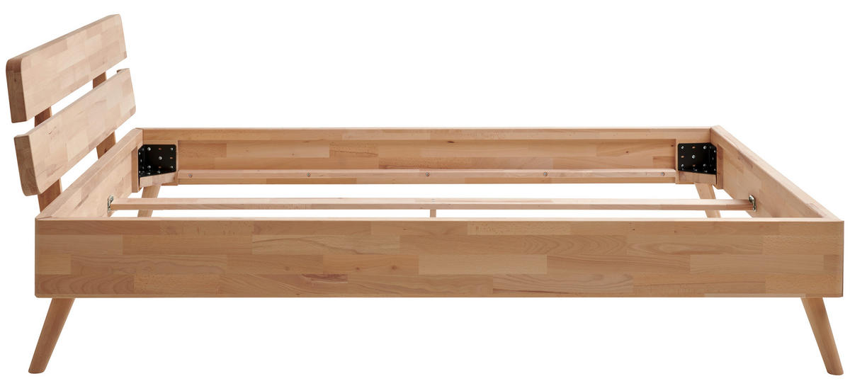 BETT 140/200 cm  in Kernbuche  - Kernbuche, Natur, Holz (140/200cm) - MID.YOU