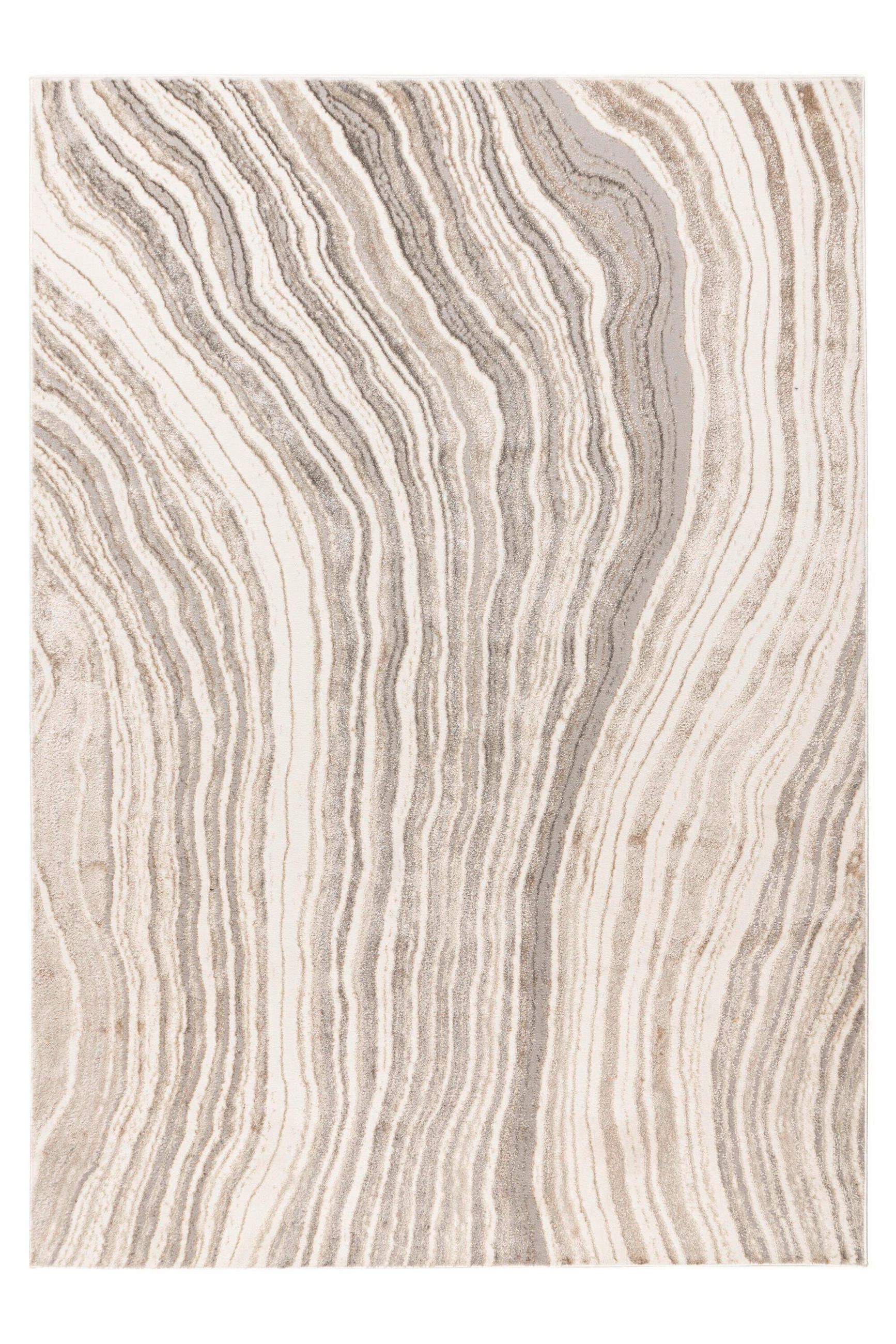 FLACHWEBETEPPICH 200/290 cm Silberfarben, Beige rechteckig  - Beige/Silberfarben, Basics, Textil (200/290cm) - Kayoom