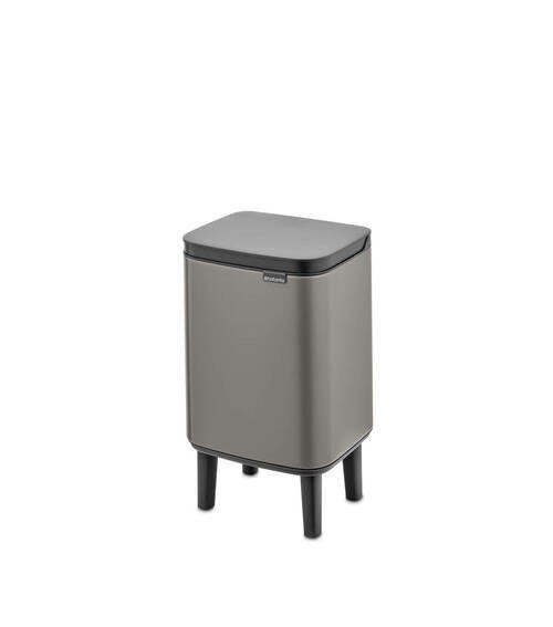 SZEMETESVÖDÖR 4 l  - fekete/platinaszürke, Design, műanyag/fém (4Ll) - Brabantia