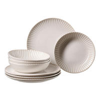 TAFELSERVICE Creme Milla 8-teilig  - Creme, KONVENTIONELL, Keramik (28/19/28cm) - Ritzenhoff Breker