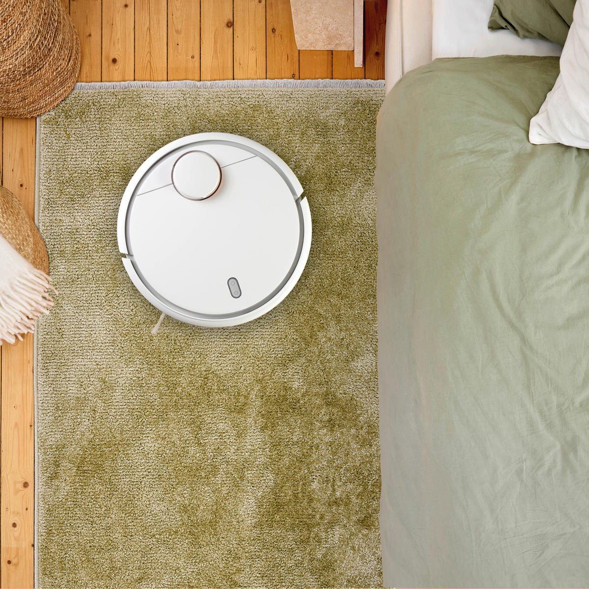 WEBTEPPICH 80/150 cm Stevie Salbeigrün rechteckig  - Salbeigrün, Basics, Kunststoff (80/150cm) - Astra