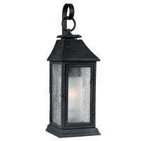 VÄGGLAMPA FÖR UTOMHUS - zinkfärgad, Klassisk, glas/plast (19/18,4/48,7cm) - Elstead Lighting