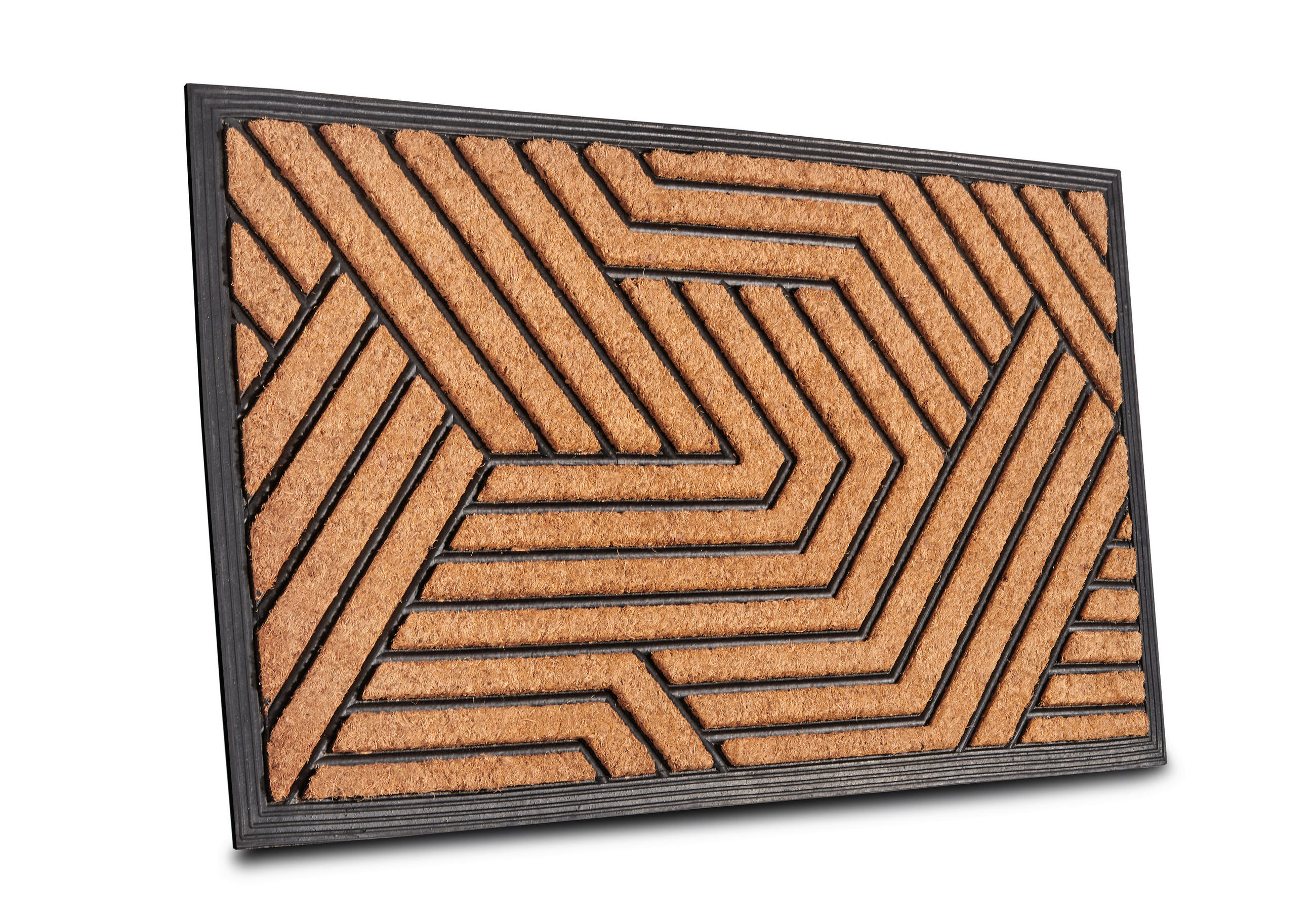 KOKOSMATTE 45/75 cm Mix Mats  - Hellbraun/Schwarz, Basics, Naturmaterialien/Kunststoff (45/75cm) - Esposa