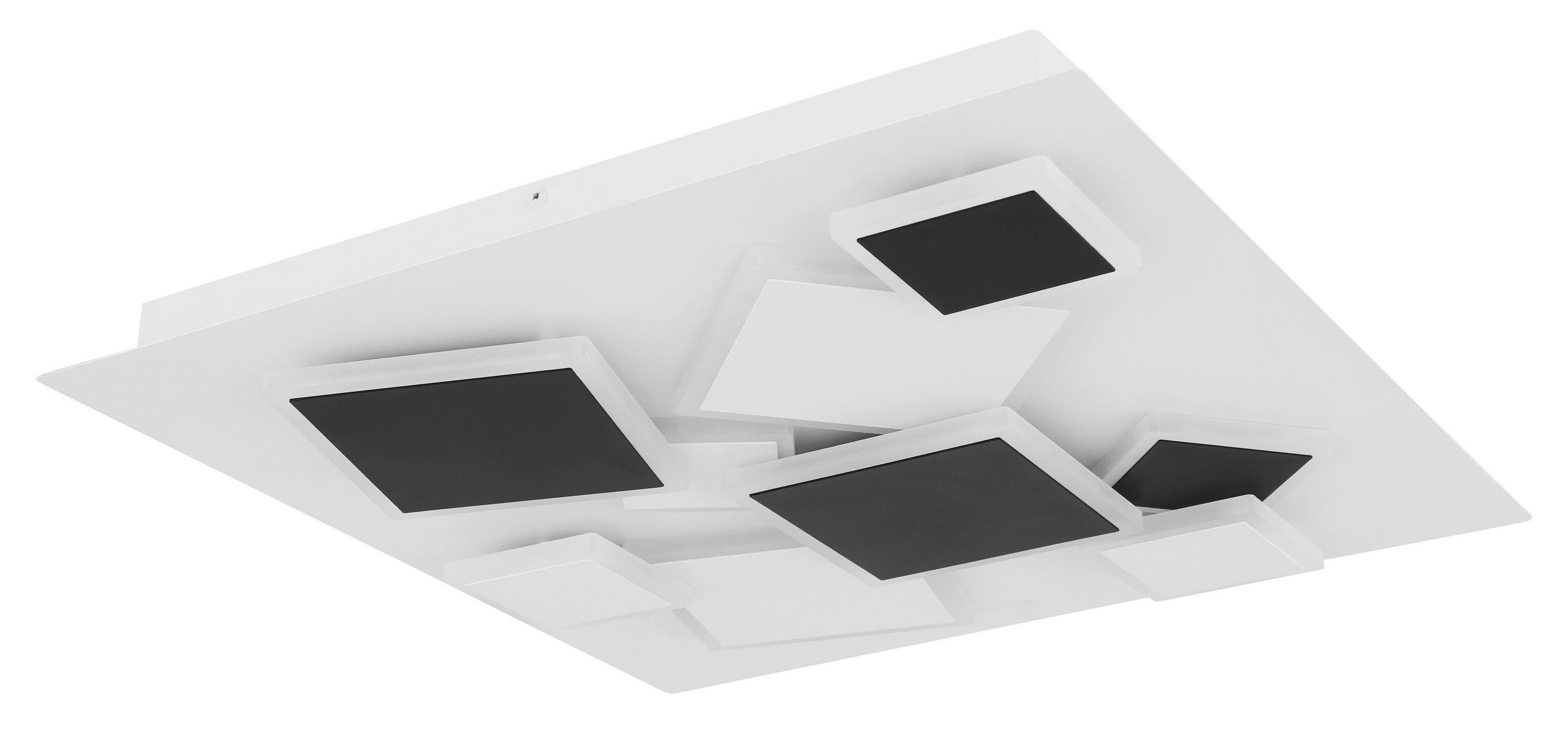 STROPNA LED-SVETILKA   50 W/6400 lm/3000-4000-6000 K/230 V/ - črna/bela, Trend, kovina/umetna masa (50/50/6,5cm) - Novel