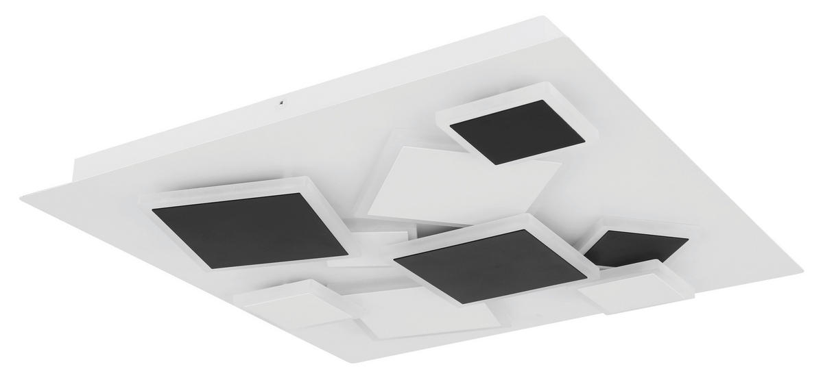 STROPNA LED-SVETILKA   50 W/6400 lm/3000-4000-6000 K/230 V/ - črna/bela, Trend, kovina/umetna masa (50/50/6,5cm) - Novel