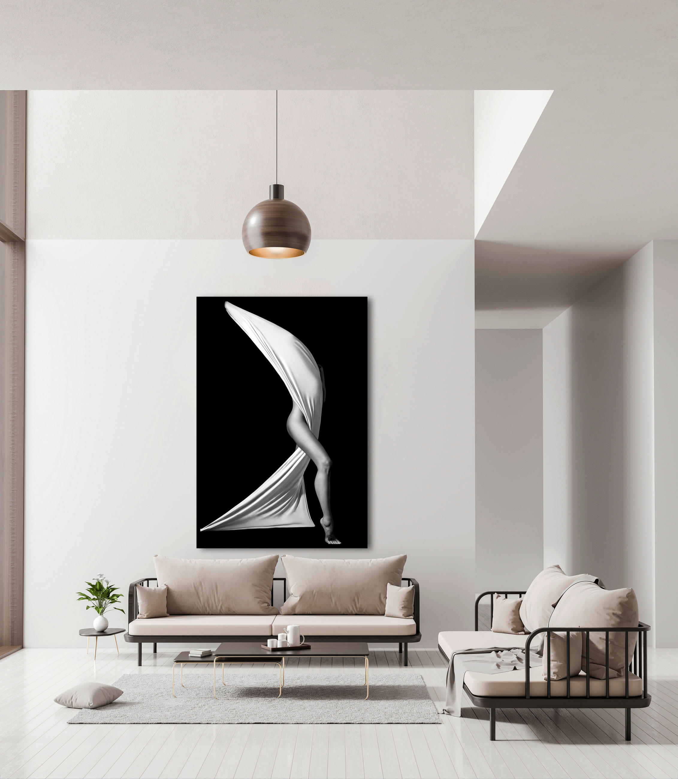 BILD 100/150 cm  - Schwarz, Design, Holz/Kunststoff (100/150cm)
