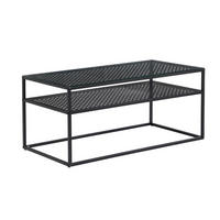 DOHÁNYZÓASZTAL üveg 100/50/45 cm   - fekete, Design, üveg/fém (100/50/45cm) - MID.YOU