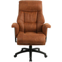 CHEFSESSEL Velours Braun, Schwarz  - Schwarz/Braun, MODERN, Kunststoff/Textil (84/120-128/85cm) - MID.YOU