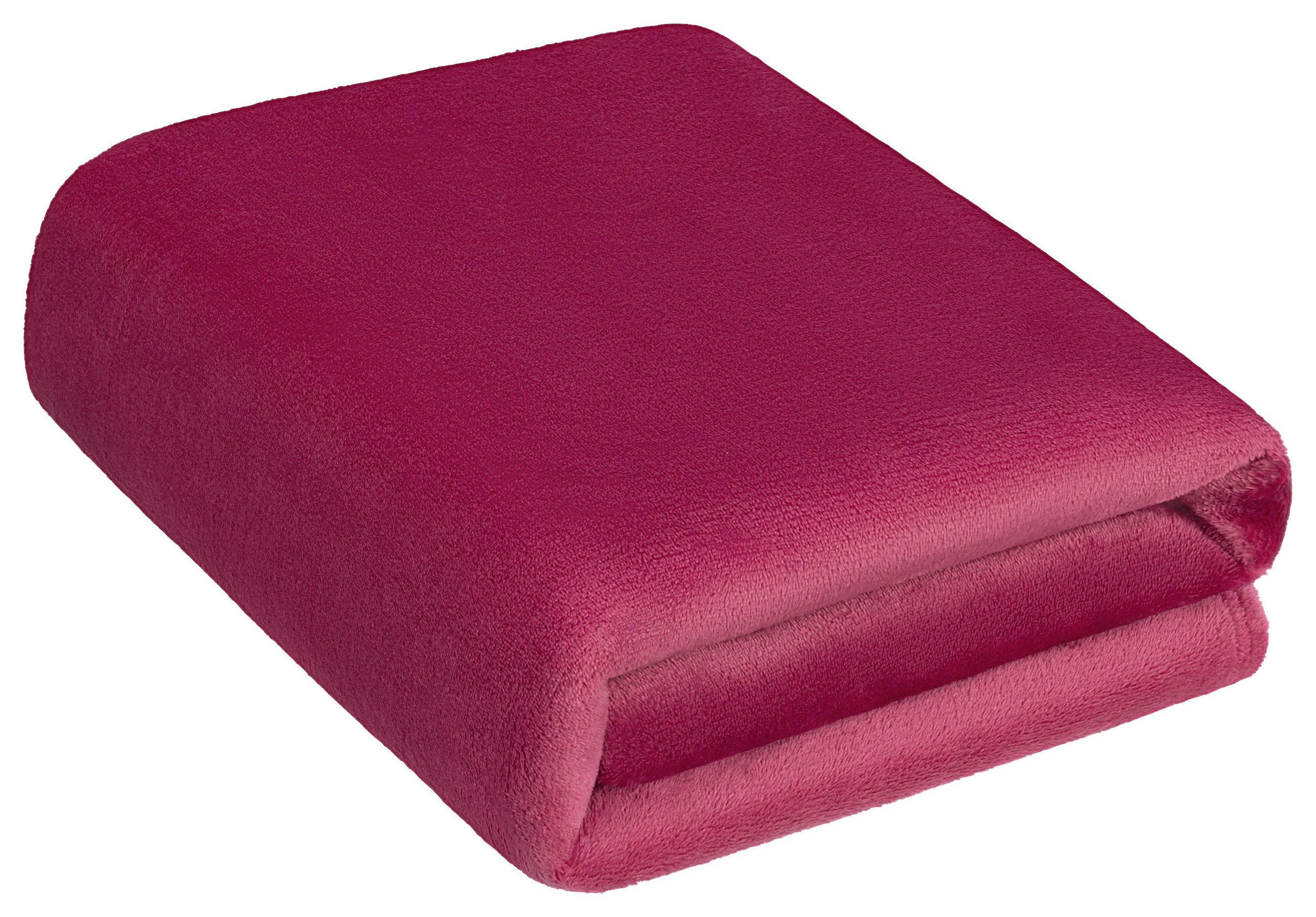 DECKE EMMA 140/190 cm  - Beere, Basics, Textil (140/190cm) - Novel