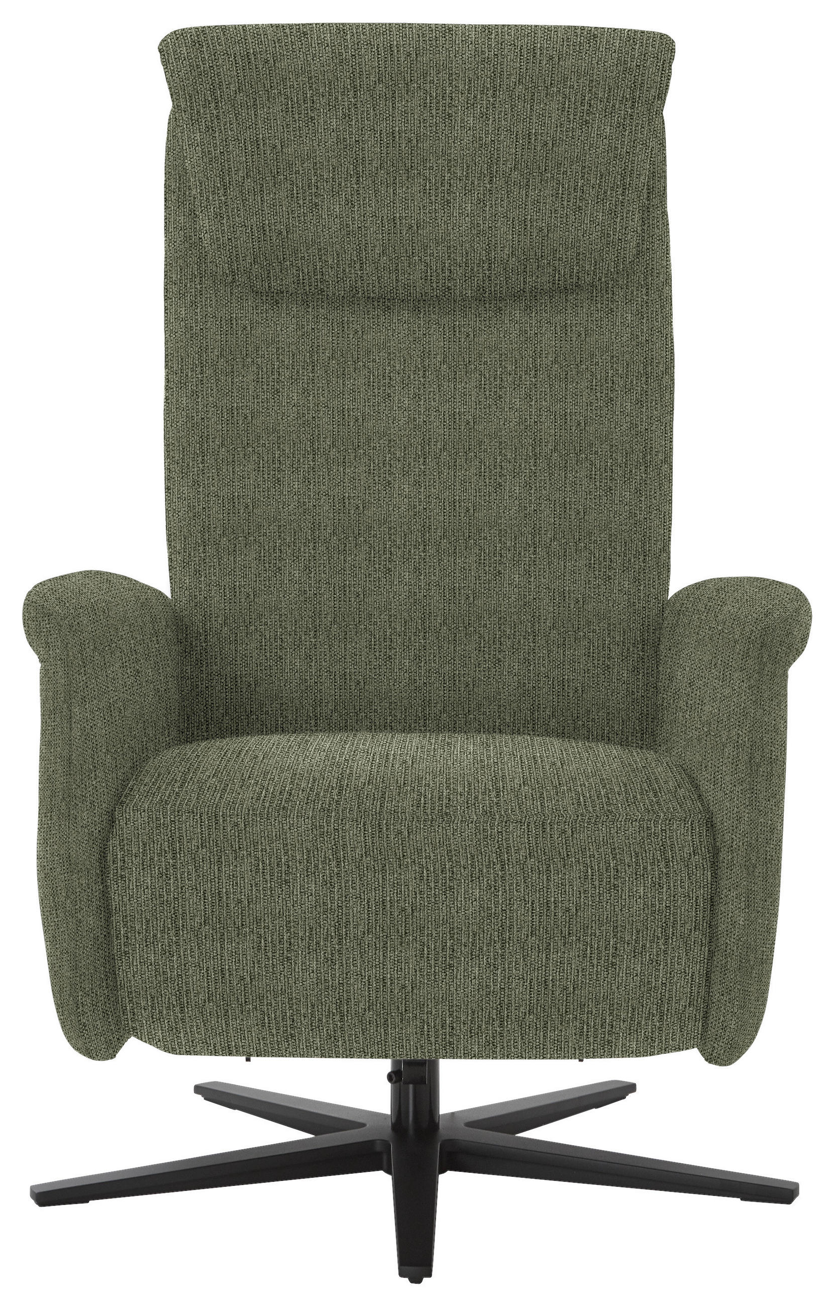 RELAXSESSEL in Textil Dunkelgrün  - Dunkelgrün/Schwarz, Design, Textil/Metall (77/115/89cm) - Pure Home Comfort