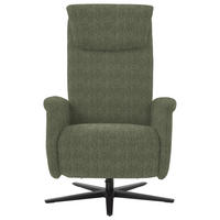 RELAXSESSEL in Textil Dunkelgrün  - Dunkelgrün/Schwarz, Design, Textil/Metall (77/115/89cm) - Pure Home Comfort