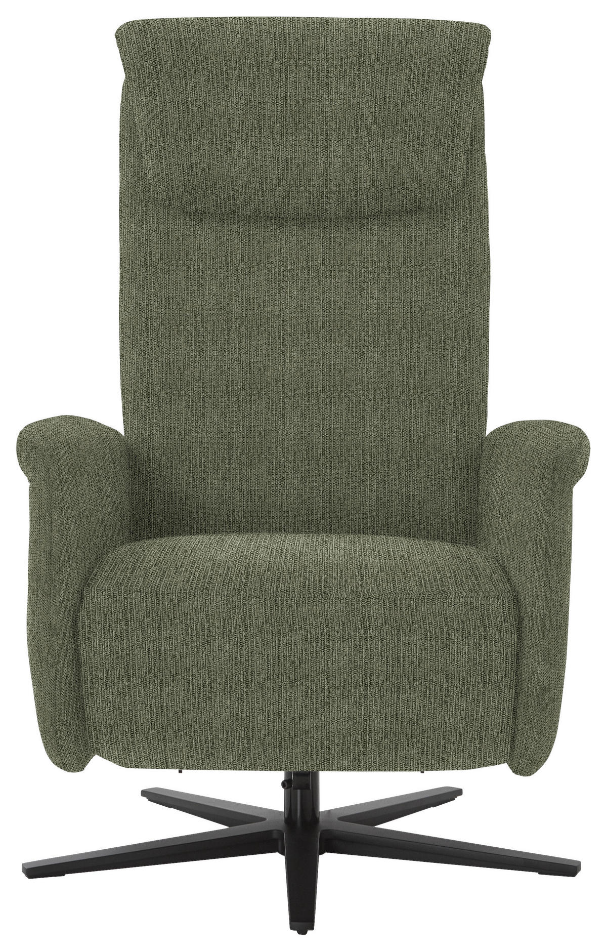 RELAXSESSEL in Textil Dunkelgrün  - Dunkelgrün/Schwarz, Design, Textil/Metall (77/115/89cm) - Pure Home Comfort
