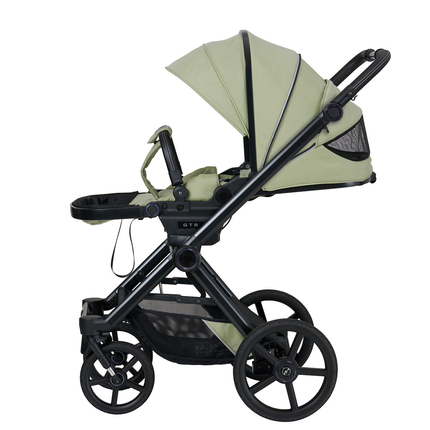 KINDERWAGENSET IVY GTR Outdoor  - Schwarz/Hellgrün, Basics, Textil/Metall (94/58/119cm) - Hartan
