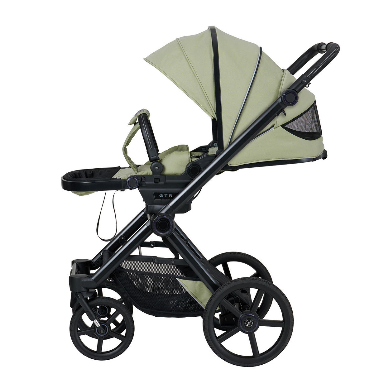 KINDERWAGENSET IVY GTR Outdoor HB  - Schwarz/Hellgrün, Basics, Textil/Metall (94/58/119cm) - Hartan