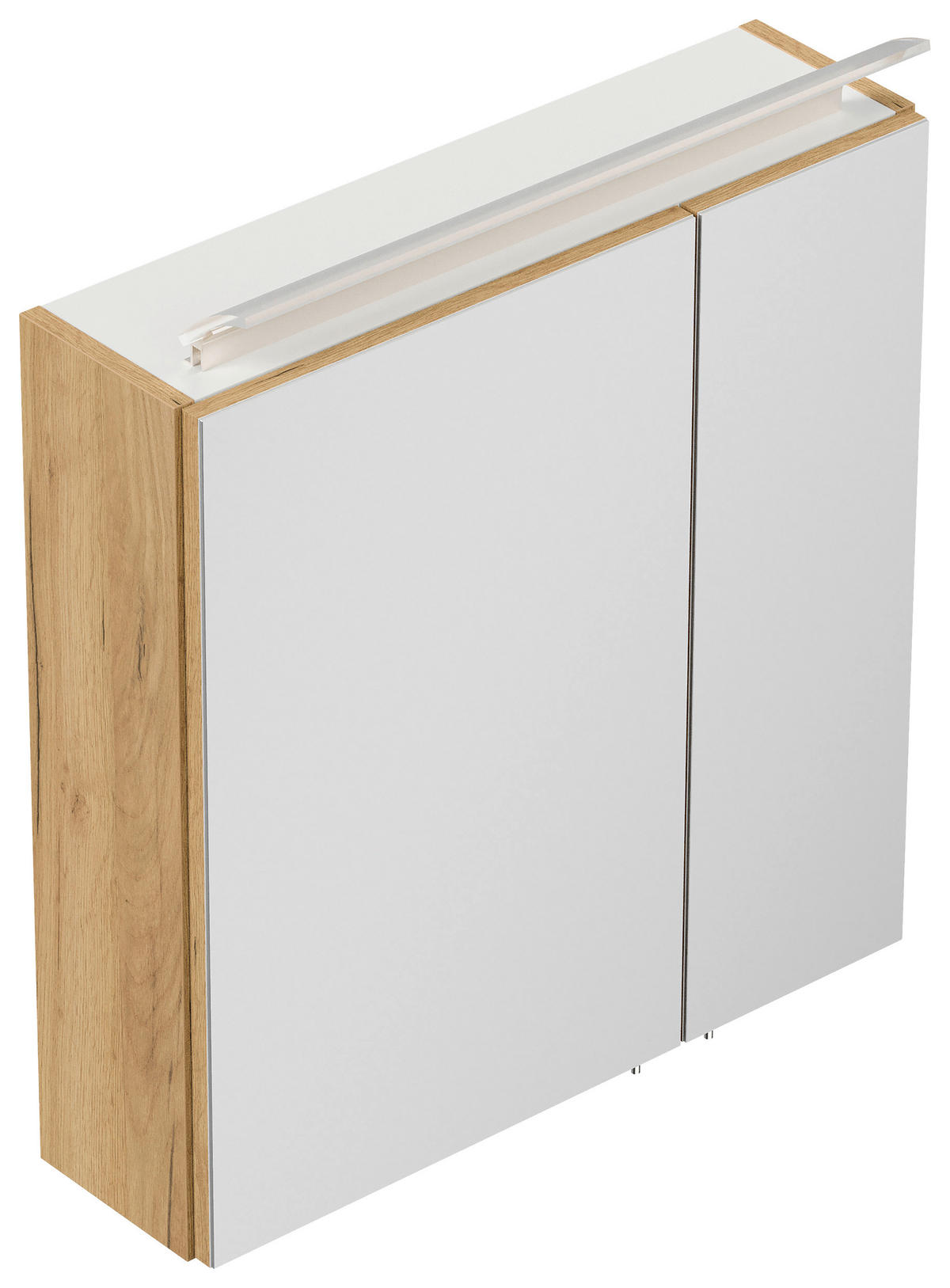 SPIEGELSCHRANK 60/62/17 cm  - Eichefarben, MODERN, Glas/Holzwerkstoff (60/62/17cm) - MID.YOU