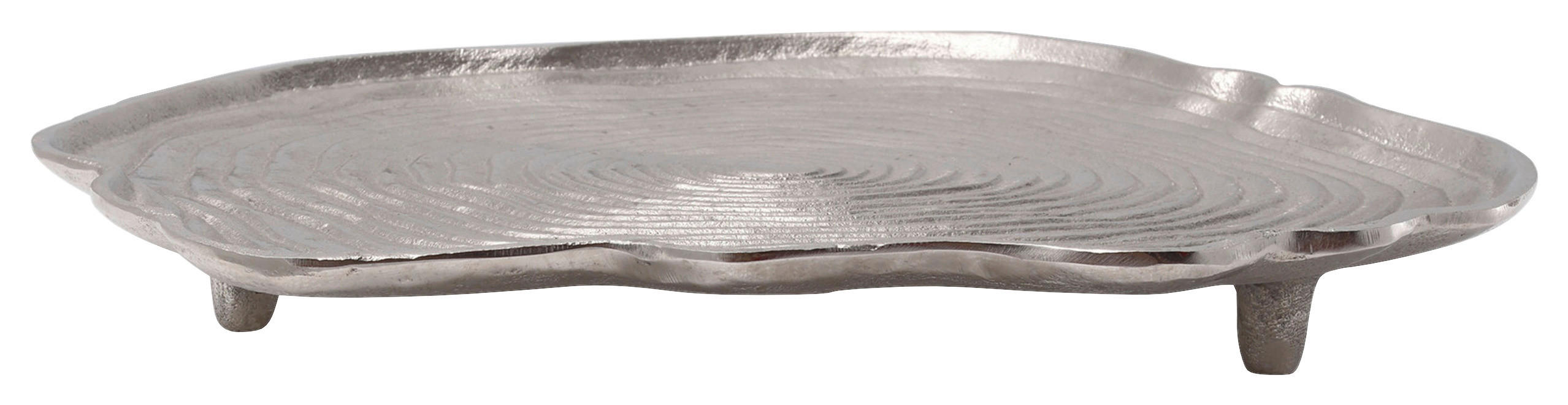 DEKOTABLETT   39,5/39,5/5 cm   - Silberfarben, Trend, Metall (39,5/39,5/5cm) - Kayoom