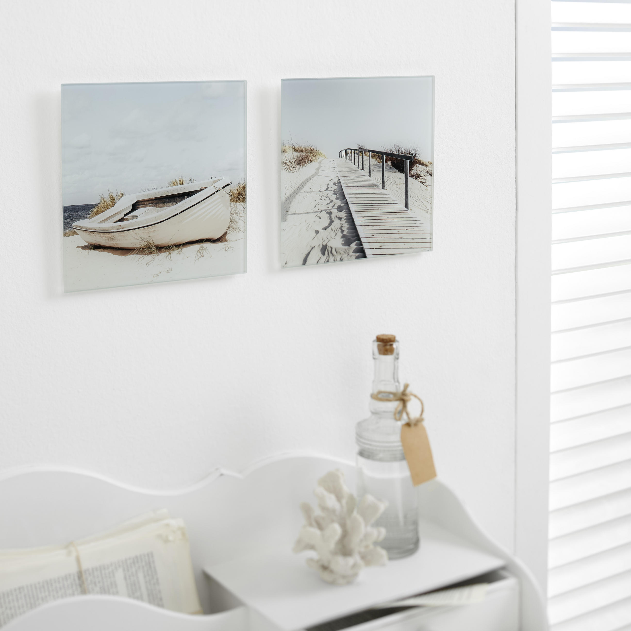 GLASBILD Stege  - Multicolor, Design, Glas - Monee