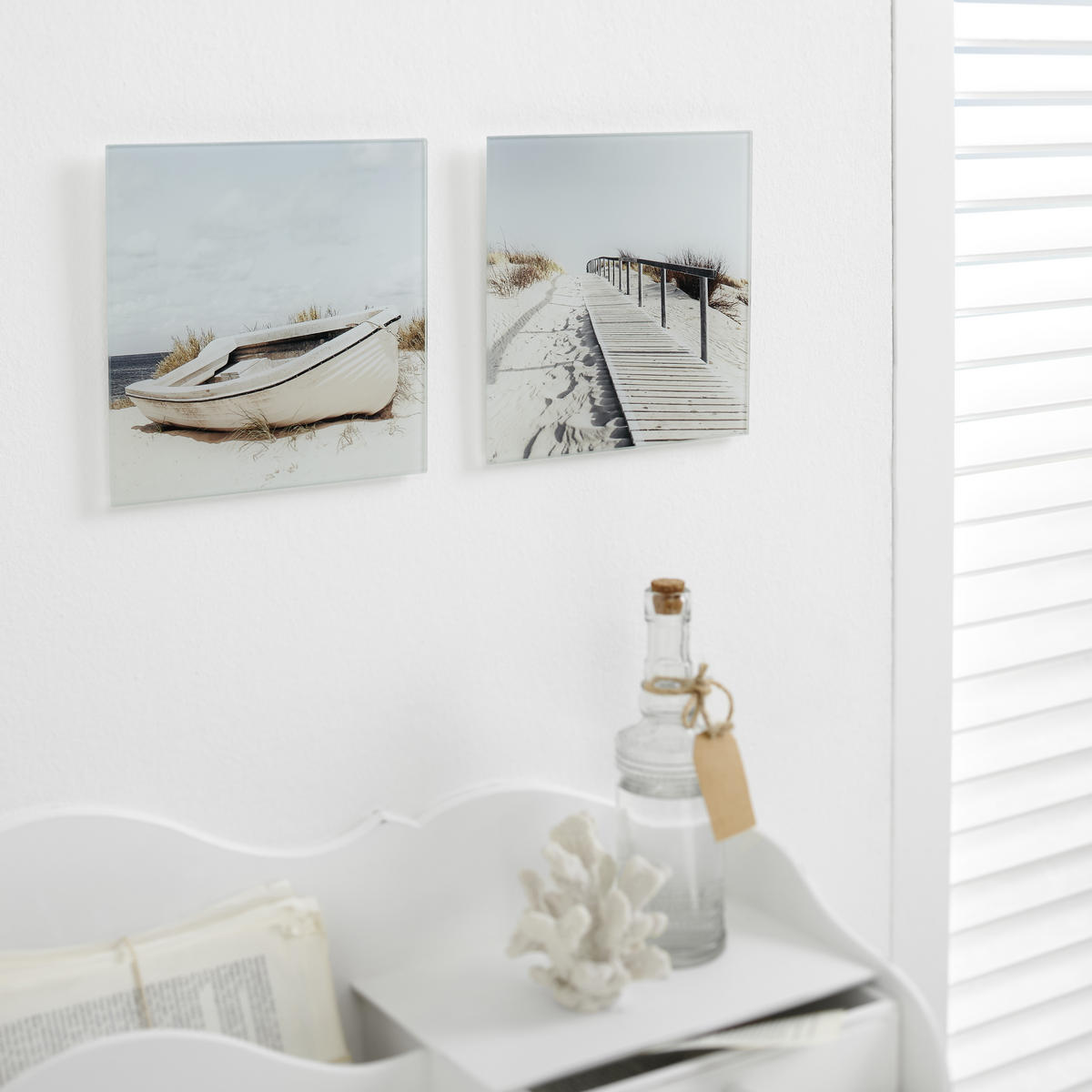 GLASBILD Stege  - Multicolor, Design, Glas - Monee