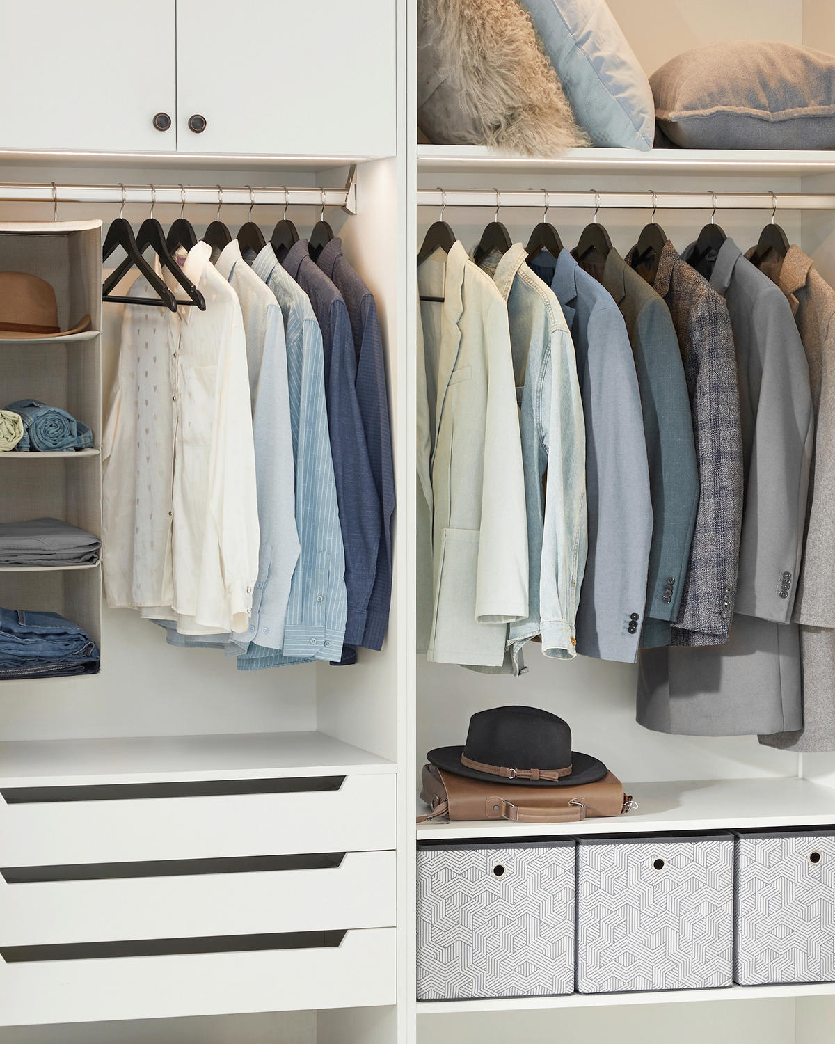 KLEIDERBÜGELSET 44,5 cm Holz, Metall  - Schwarz, Basics, Holz/Metall (44,5cm)