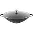 WOK, 36 cm, smalt, - černá/průhledné, Konvenční, kov/sklo (36cm) - Homeware Profession. WOK, 36 cm, smalt, - černá/průhledné, Konvenční, kov/sklo (36cm) - Homeware Profession.