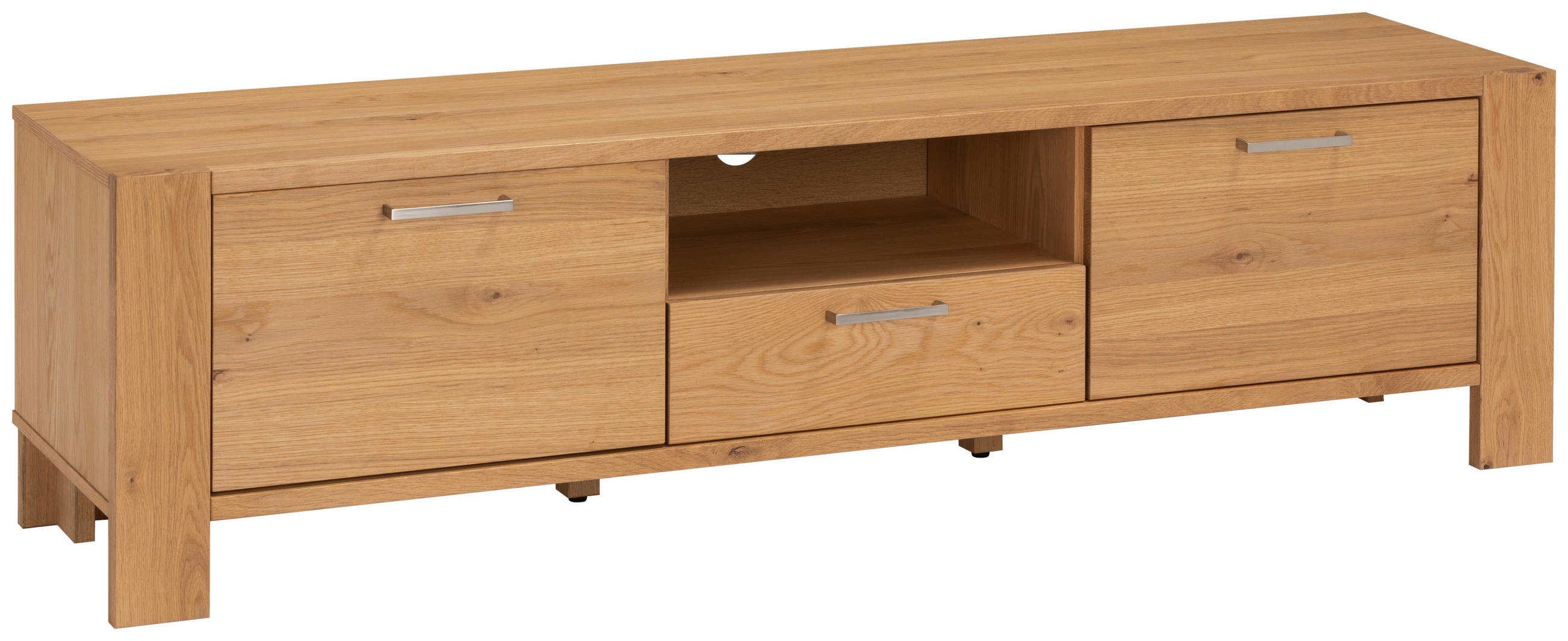 LOWBOARD  in  - Silberfarben/Naturfarben, Design, Holz/Holzwerkstoff (171/43/47cm) - MID.YOU