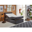 BOXSPRINGBETT 120/200 cm  in Grau  - Schwarz/Grau, KONVENTIONELL, Kunststoff/Textil (120/200cm) - Carryhome