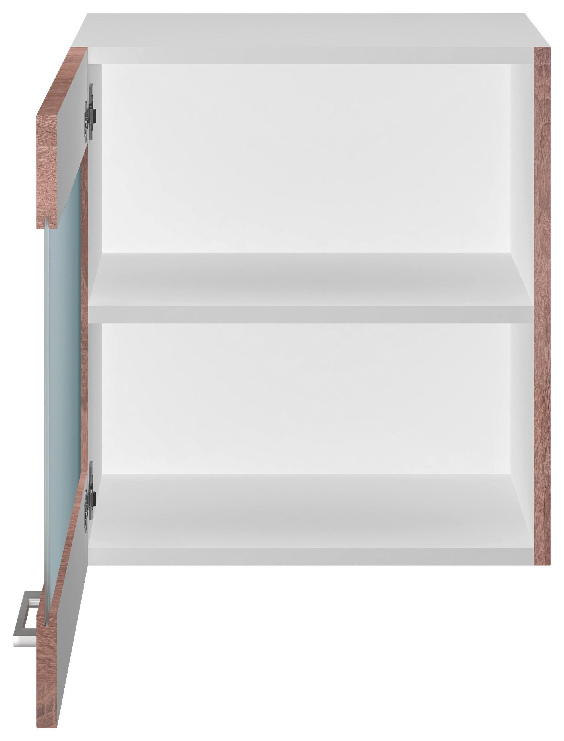 KÜCHENOBERSCHRANK 50/54,8/32 cm  in Weiß, Sonoma Eiche  - Alufarben/Weiß, KONVENTIONELL, Holzwerkstoff/Kunststoff (50/54,8/32cm) - FlexWell
