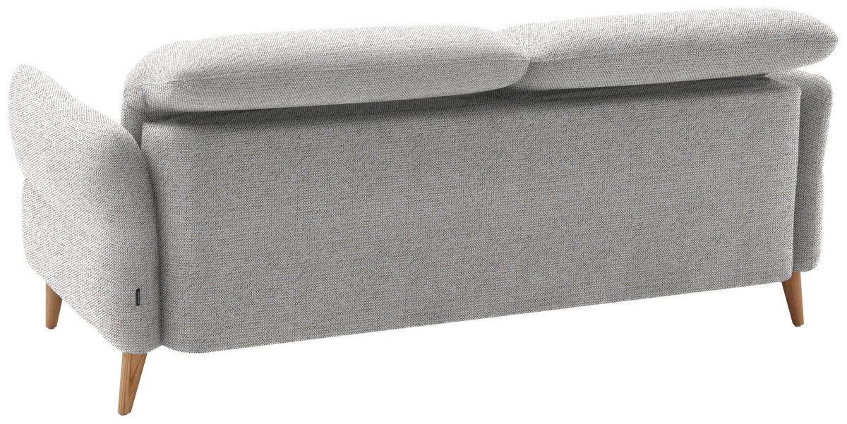 2-SITZER-SOFA in Webstoff Ecru  - Ecru/Eiche Bianco, Design, Holz/Textil (192-220/85-106/98-112cm) - Dieter Knoll