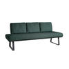 SITZBANK 209/92/78 cm  in Grün  - Schwarz/Grün, Design, Textil/Metall (209/92/78cm) - Dieter Knoll