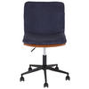 DREHSTUHL  in Cord, Lederlook Braun, Blau  - Blau/Schwarz, MODERN, Kunststoff/Textil (42/98/45cm) - MID.YOU