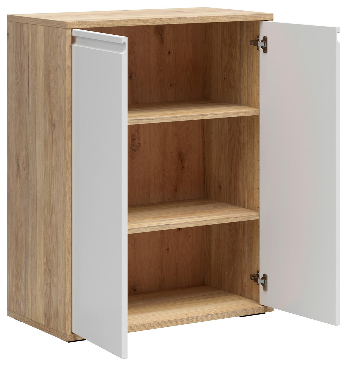 KOMMODE , 80/100/41 cm,  - Eichefarben/Schwarz, KONVENTIONELL, Holzwerkstoff/Kunststoff (80/100/41cm) - Carryhome