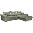 Freisteller von Carryhome ECKSOFA Olivgrün Cord.